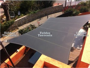 toldos vela tensada de lona Toldos Torrente barcelona