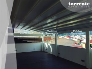 Pergola de aluminio barcelona antilluvia by Toldos Torrente