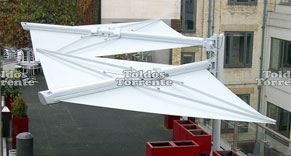 Velas tensadas lona roller sunshade sail